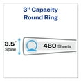 thumbnail image 2 of Avery Economy View Binder with Round Rings, 3 Rings, 3" Capacity, 11" x 8.5", White, (5741), 2 of 7