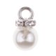 thumbnail image 3 of 10 piezas de colgantes de perlas de imitación de cristal Zulema Encantos del Rhinestone de la perla 8-14mm 8 mm, 3 of 8
