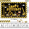 thumbnail image 3 of Hegbolke Construction Birthday Party Decoration Kits, 180 cm Plastic/Latex Yellow, 3 of 8