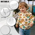 thumbnail image 7 of Xoenoiee Mushroom Flower Print Girls Sweatshirts Graphic Ruffle Pullover Long Sleeve Crewneck Shirt Cute Cartoon Casual Clothes for Girls, Size 1-2 Years, 7 of 7