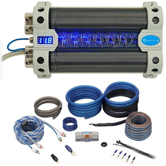 Rockville RFC30F 30 Farad Capacitor Voltage Display Amp Kit
