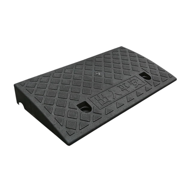 Rampa de para automóviles, camiones, vehículos recreativos, vehículos todo terreno, motocicletas, carretillas manuales, cortadoras de césped y Alto 7cm Negro