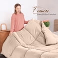 thumbnail image 4 of Utopia Bedding Comforters Queen Size, All Season Duvet Insert, Down Alternative Box Stitched Bed Comforter with Corner Tabs, Machine Washable (Beige), 4 of 6