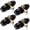 Black, variant on (4 Pack) Villar Home Designs Door Knob Versa Black Privacy
