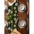 thumbnail image 5 of Hokiten Table Runners 120 Inches Long Dress Scarves, Flower Leaf Farmhouse Coffee/Dining/Kitchen Table Runner for Living Room, Plant Branch Green Botanical Cottagecore 13x120 Inch, 5 of 7