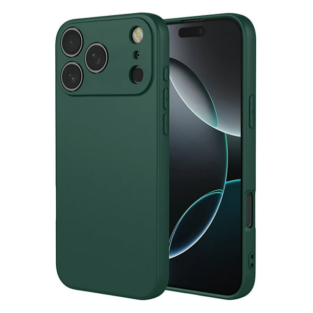 PANDACO Étui Souple à Étui Mate Vert Forêt pour iPhone 17 Pro