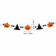 thumbnail image 3 of Halloween Decorations Cute Spooky Felt Garland, Black Bead Chain Pumpkin Witch Hat Ghost Banner for Home Indoor Holiday Decor, 3 of 5