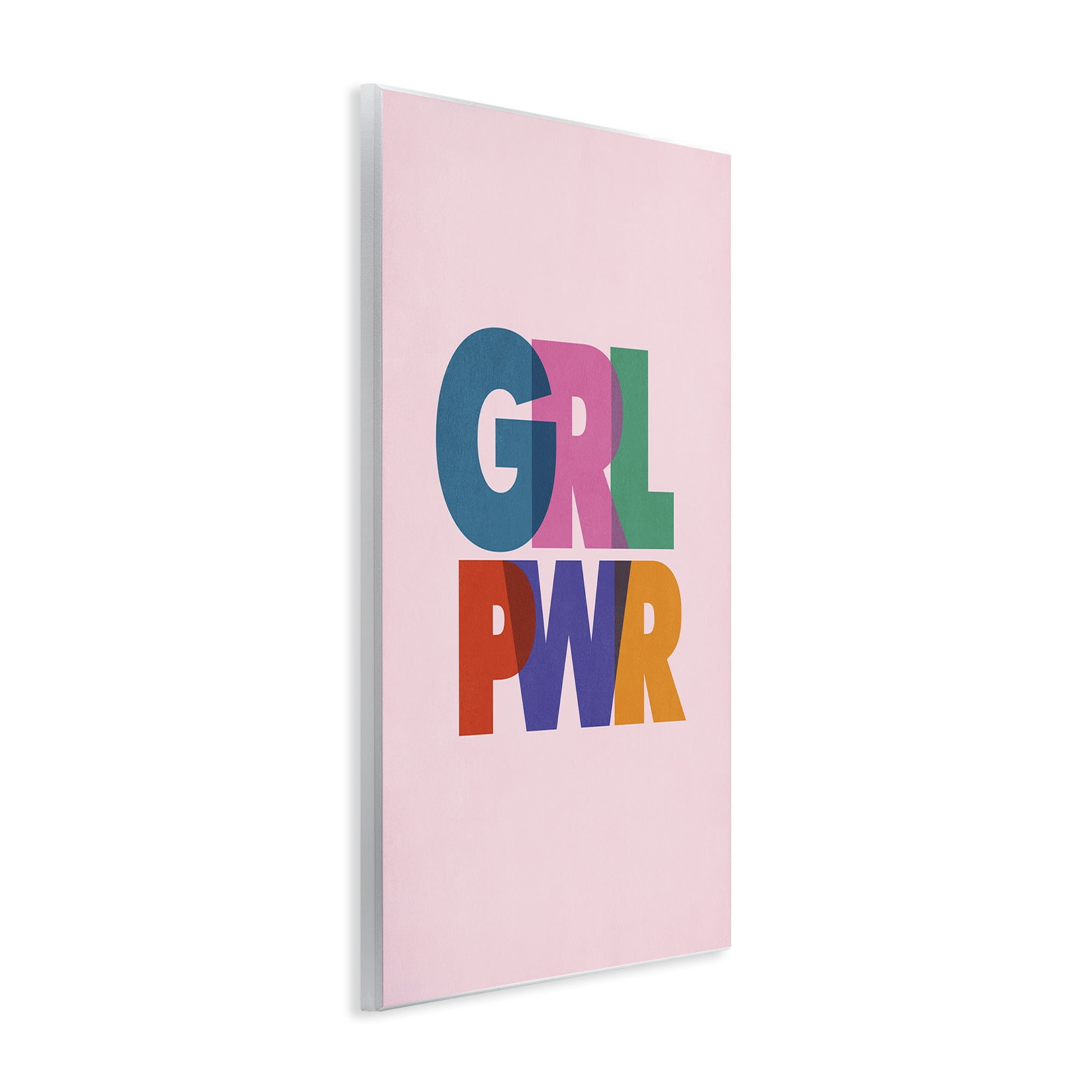 Stupell Industries Girl Power Pastel Text Text & Numbers Painting Unframed Art Print Wall Art, 13 x 19