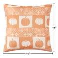 thumbnail image 3 of Mainstays 16" x 16" Reversible Decorative Outdoor Throw Pillow, Block Pumpkin, 3 of 7