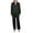 Black, variant on Le Suit Womens Two Button Notch Collar Pant Suit Black 12