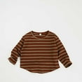 thumbnail image 2 of oqasdz Girls Shirts Children Clothing for Boys and Girls Striped Long Sleeve Casual Loose Pullover Top Size 18 M-24 M, 2 of 5