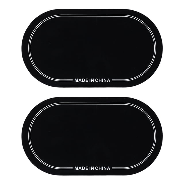 2 Pcs Pédale de Batterie Basse Simple Double Pédale Patch Batterie Basse Coussinets de Frappe Instrument de Musique Percussion Accessoires Noir Double Pédale