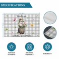 thumbnail image 6 of Grey Plaid Groundhog Placemats Set of 4, Spring Floral Butterfly Botanical Placemats for Dining Table, Place Mats for Kitchen Tabletop, Waterproof Wipeable Dining Table Mats Set, 6 of 9