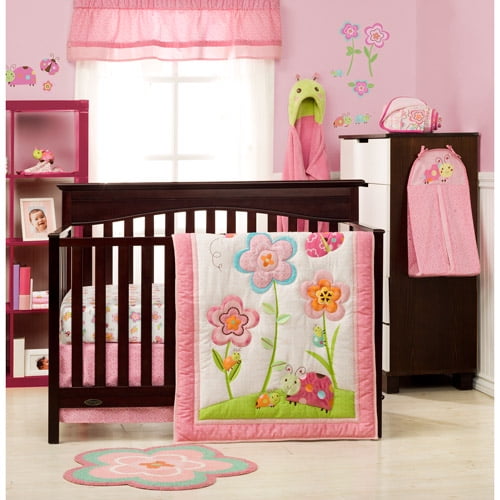 Graco Sweet Ladybug 3 Piece Crib Bedding Set Walmart Com Walmart Com