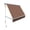 Burgundy & Tan, variant on 3 ft. Mesa Window Retractable Awning, Black - 24 x 24 in.