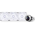 thumbnail image 3 of NZXT Kraken RGB 360mm - RL-KR360-W1 - AIO RGB CPU Liquid Cooler - LCD Display - 3 x F120RGB Core Fans Radiator Fans White LGA 1851/1700 & AMD AM5 Compatible, 3 of 9