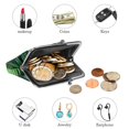 thumbnail image 4 of Leaves Premium Slim Wallet with Microfiber Material and Zinc Alloy Jaws - 4.3x4.7 inches/11x12 cm Compact Coin Purse for Men and Women, 4 of 7