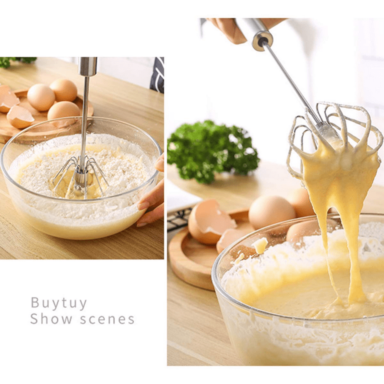 Stainless Whisks, Semi-automatic Egg Whisk Beater Mixer, Easy Use