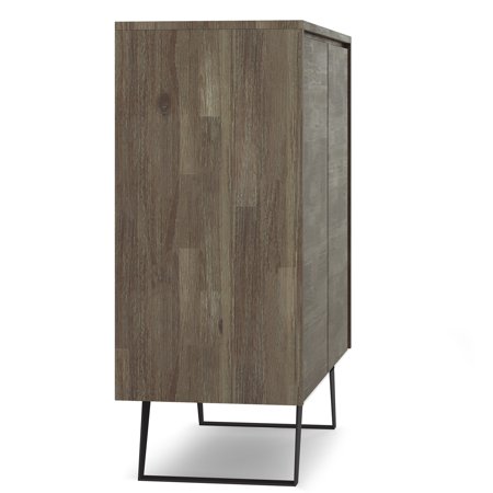 Simpli Home - Lowry Medium Storage Cabinet - Distressed Grey