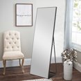 thumbnail image 1 of NeuType Black Floor Mirror with Stand Large Full Length Mirror Modern Wall Mounted Mirror 59" x 20", 1 of 7