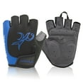thumbnail image 1 of Guantes de ciclismo MK007 con almohadillas de silicona antifatiga, diseño semidigital y transpirable en talla L azul, 1 of 6