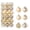 Golden /1.18in/36pcs/6 surface, variant on Christmas Tree Ornaments Set Shatterproof Holiday Ornaments Balls For Xmas Decorations(1.18"-2.36")