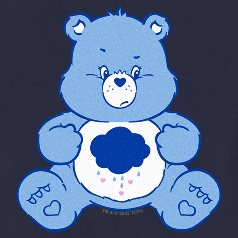 Toddler's Care Bears Grumpy Bear Rain Cloud Graphic Tee Navy Blue