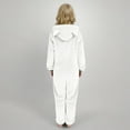thumbnail image 3 of FAIWAD Girls Fleece Jumpsuits Kids Hooded Button Up Rompers Winter Warm Fuzzy Cute Jumpsuits, 3 of 7