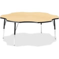 thumbnail image 2 of Six Leaf Activity Table - 60", A-height - Maple/Black/Black, 2 of 2