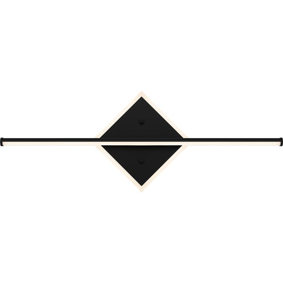 Parcelle Integrated LED Matte Black Vanity Light