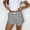 01 Gray, variant on Weiqiqre Womens Athletic Shorts Elastic Waist Plaid Boxer Shorts Cute Gingham Sleep Lounge Shorts Bottoms
