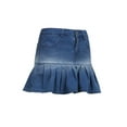 thumbnail image 2 of xiaxaixu Jupe Plissée Dégradée pour Femmes, Jupe en Denim Décontractée avec Poches, 2 of 9