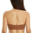 thumbnail image 6 of Exclare Women's Seamless Bandeau Unlined Underwire Minimizer Strapless Bra for Large Bust(chocolate,38D), 6 of 7