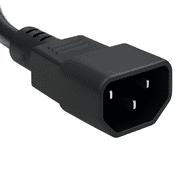 Pack of (10) 6 foot IEC 320 NEMA C13 C14 10A 18AWG AC Power Cord PDU to CPU