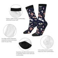 thumbnail image 3 of Yiaed Retro Rabbit Flower Print Great elasticity Crew Socks Sports socks for Men and Women, 3 of 5