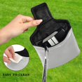 thumbnail image 4 of Haosy Gray Golf Mallet Putter Cover Strong Magnetic Leather Golf Club Headcover Closure, 4 of 7