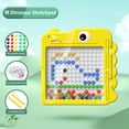 thumbnail image 4 of Tablero De Dibujo De Bola De Acero Magnético Tablero de garabatos grande y duradero Montessori juguete educativo para niños (dinosaurio amarillo M) Ndcxsfigh libre de BPA, 4 of 6