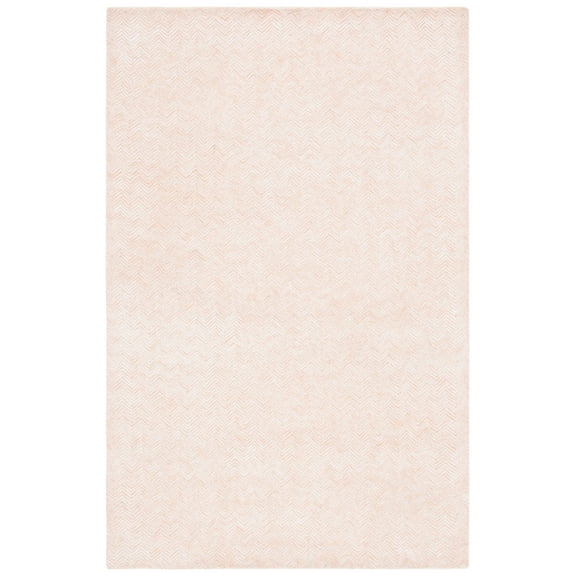 SAFAVIEH Glamour Flanagan Wavy Striped Area Rug, Pink/Ivory, 6' x 9'