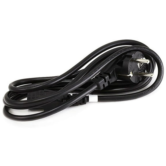 Monoprice Power Cord - 6 Feet - Black | CEE 7/7 SCHUKO (Europe) to IEC 60320 C13, 18AWG, 5A/1250W, 250V, 3-Prong