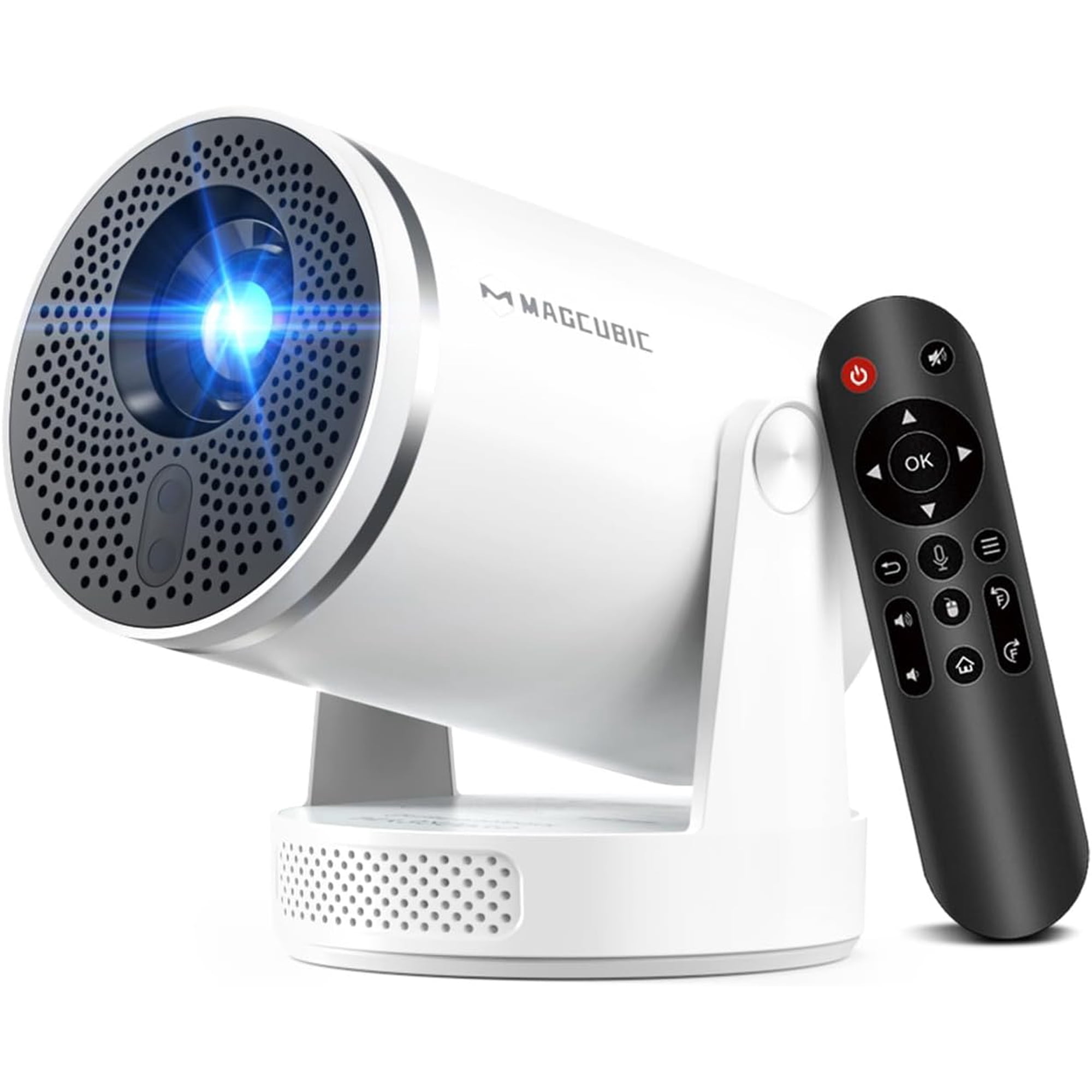 Magcubic Native 1080P Auto Focus Projector, 8K Support 400 ANSI, Auto Keystone, Voice Control Remote with Air Mouse, Android 14, WiFi6&BT5.4, Mini Projector for Home Theater & Outdoor HY320Pro