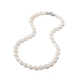 thumbnail image 4 of YAMI 925 Sterling Silver Freshwater Pearl Jewelry Set for Women, 7-8mm White Pearl Necklace, Bracelet and Earrings Set, 4 of 12