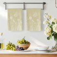 thumbnail image 3 of Brown Wildflowers Kitchen Towels Set of 4, Modern Floral Butterfly Plant Absorbent Dish Towels for Kitchen, Microfiber Hand Towel, Quick Drying Tea Towel for Cleaning Decorative Dishcloths, 3 of 7