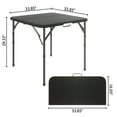 thumbnail image 3 of Leumius 5 Piece Folding Card Table and Chairs Set,34" Square Folding Table and 4 Folding Chairs,Portable Event Table and Chairs Set for Indoor and Outdoor Gatherings,Black, 3 of 12