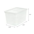 IRIS 68 Quart Clear Storage Box