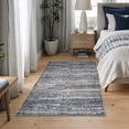 thumbnail image 3 of Bloom Rugs Washable Non-Slip 3' x 5' Rug - Gray / Blue / Blush Modern Abstract Area Rug for Living Room, Bedroom, Dining Room, and Kitchen - Exact size: 3' x 5', 3 of 10