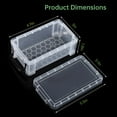 thumbnail image 7 of 6 Pcs Mini Plastic Boxes, Small Clear Storage Containers with Locking Lids, Clear Plastic Organizers for Crafts, Stationery, Jewelry, Sewing, Multipurpose Cases for Accessories, 7 of 7