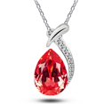 thumbnail image 6 of YYKihy Drop Water Fashion Women's Flash Drill Suit Pendant Earrings Necklace Necklaces & Pendants, 6 of 7