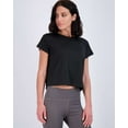 thumbnail image 2 of Real Essentials 5 Pack: Women's Dry Fit Crop Top - Short Sleeve Crew Neck Stretch Athletic Tee (Available in Plus Size), 2 of 5