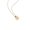 Gold White Diamond N778, variant on Square Plate Necklace XINGX Titanium Steel Plated 18K Gold