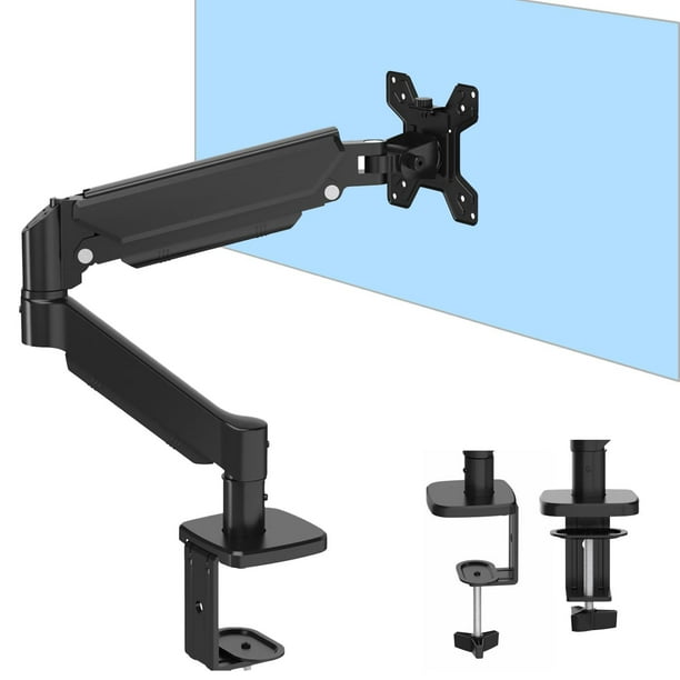 Brazos Soporte Hidráulico MORNWELL Negro Ajuste Ergonómico para Monitor de 17 a 32 Pulgadas